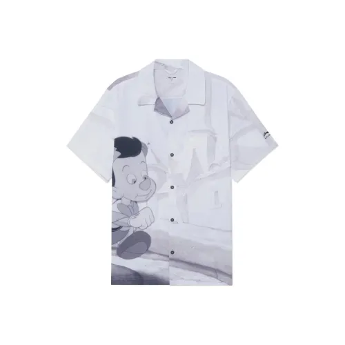 LiNing x Disney Shirt Men's White Sand Gray