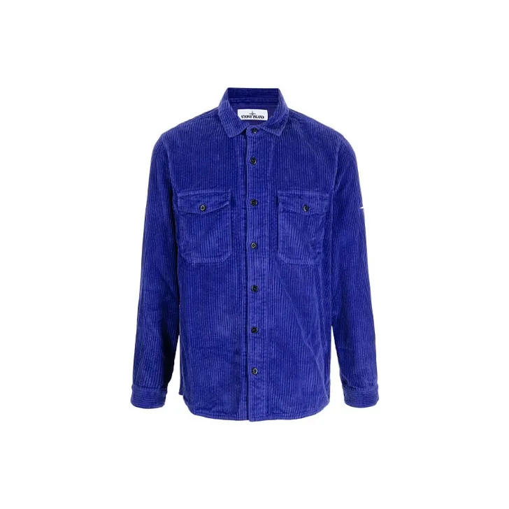 STONE ISLAND Shirts Men Blue-0