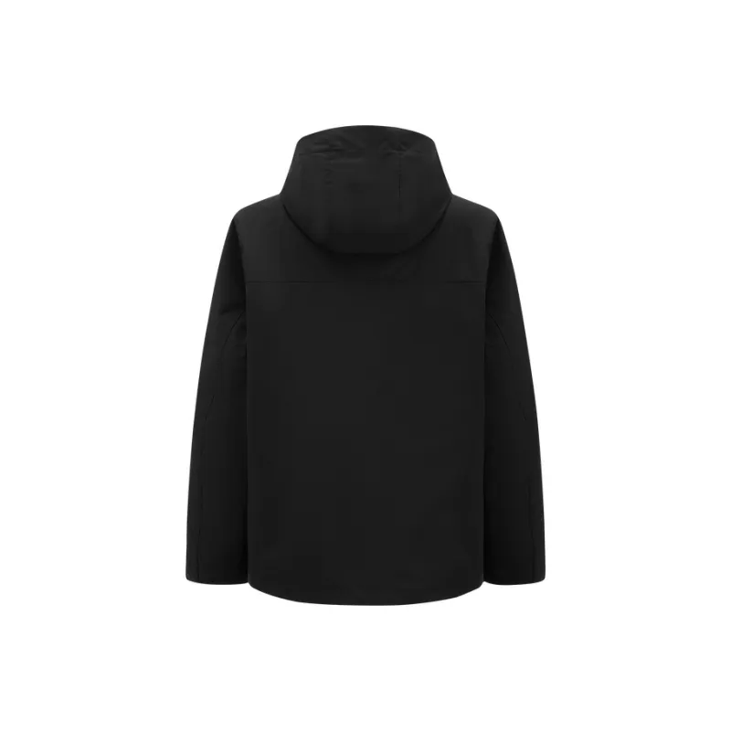 LONSDALE Trench Coat Unisex Black-1