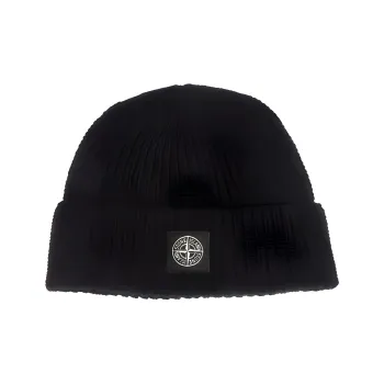 STONE ISLAND Patch Logo Beanie