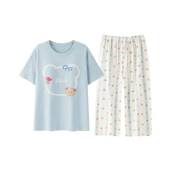 CHUDUAN Pajama Set Women's Blue