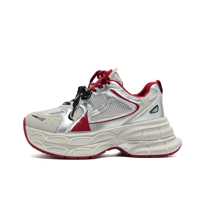 KAAVER OTTO Cushioning Height Increasing Abrasion Resistant Slip Resistant Chunky Sneakers Women's-10