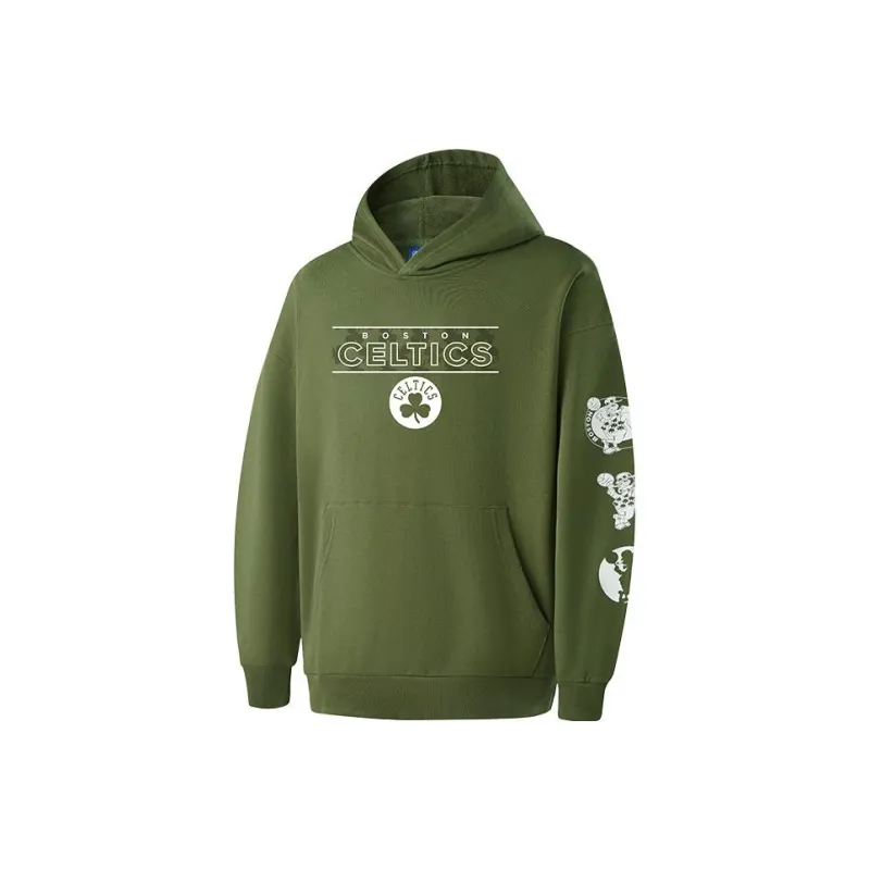 NBA Boston Celtics Team Sweatshirts Men Army Green-0