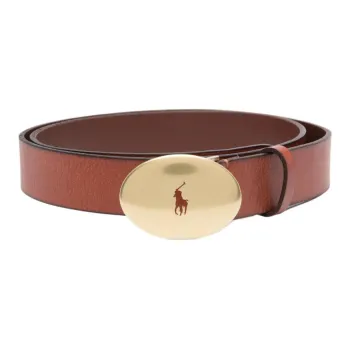 Ralph Lauren Logo plaque Leather Belt