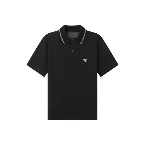 PRADA Polo Shirts Men Black