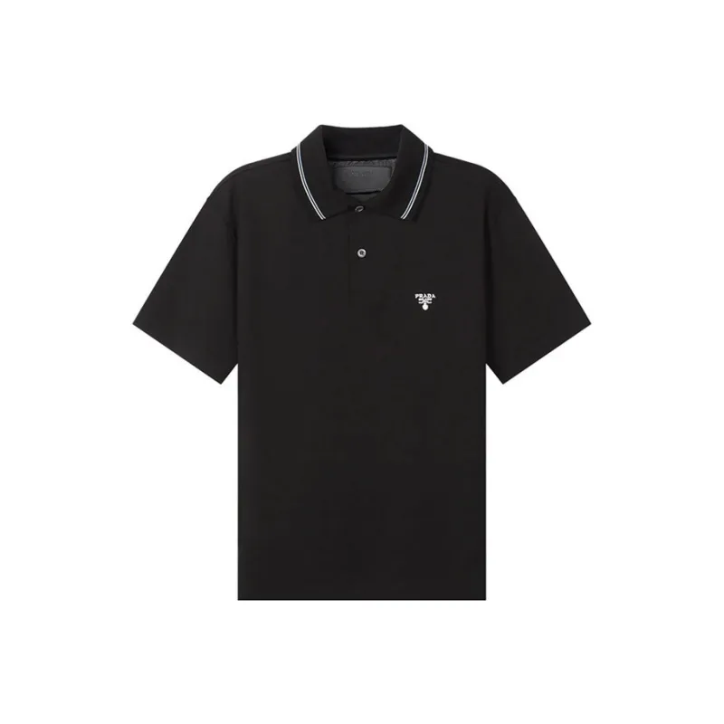 PRADA SS22 Polo Shirt Men's Black-0