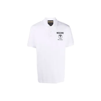 MOSCHINO Polo Shirts Men White