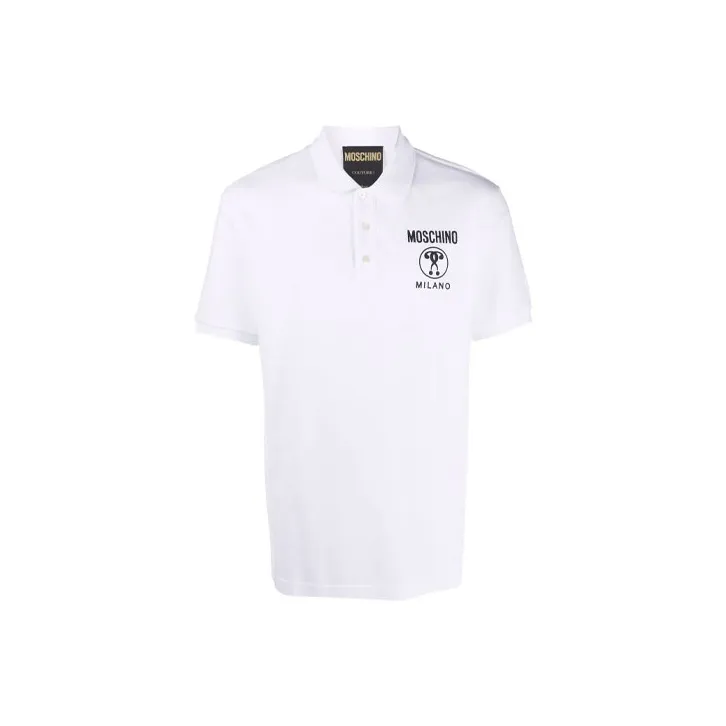 MOSCHINO Polo Shirts Men White-0
