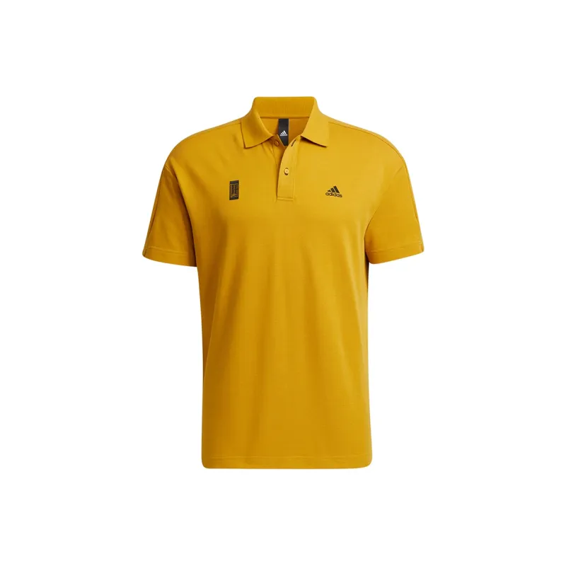 Adidas Polo Shirts Men Gold-0
