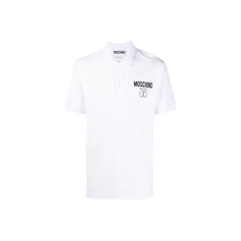 MOSCHINO Polo Shirts Men White-0