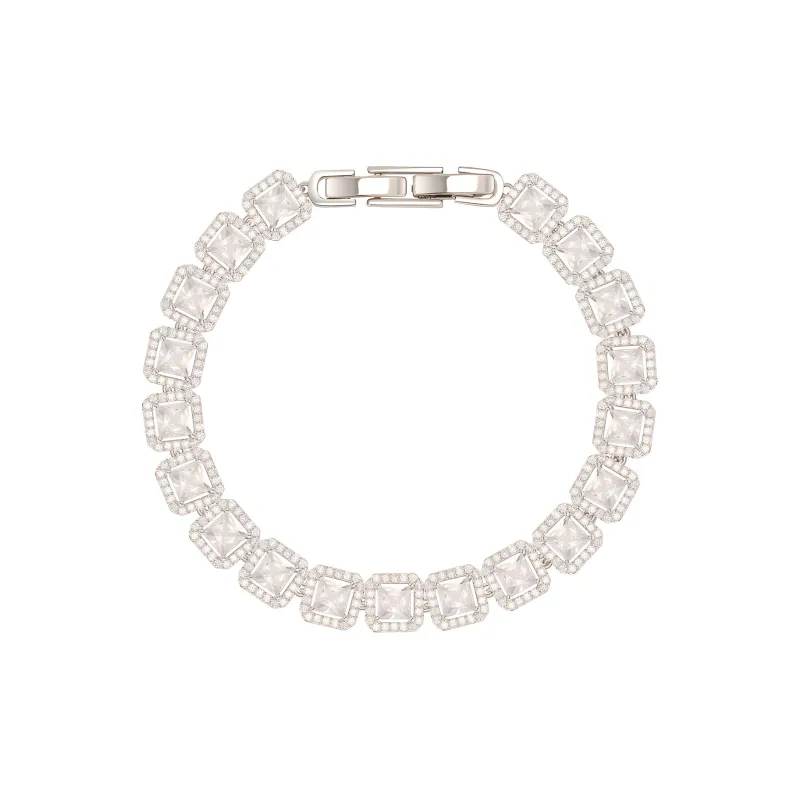 AJIDOU Alloy + Cubic Zirconia Bracelets Women's-4