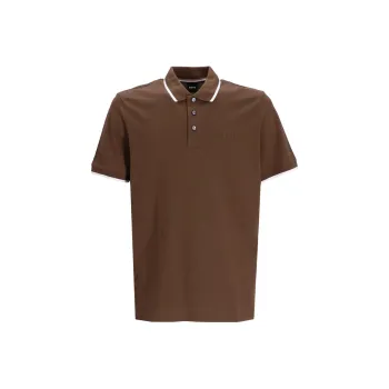 HUGO BOSS Polo Shirts Men Brown