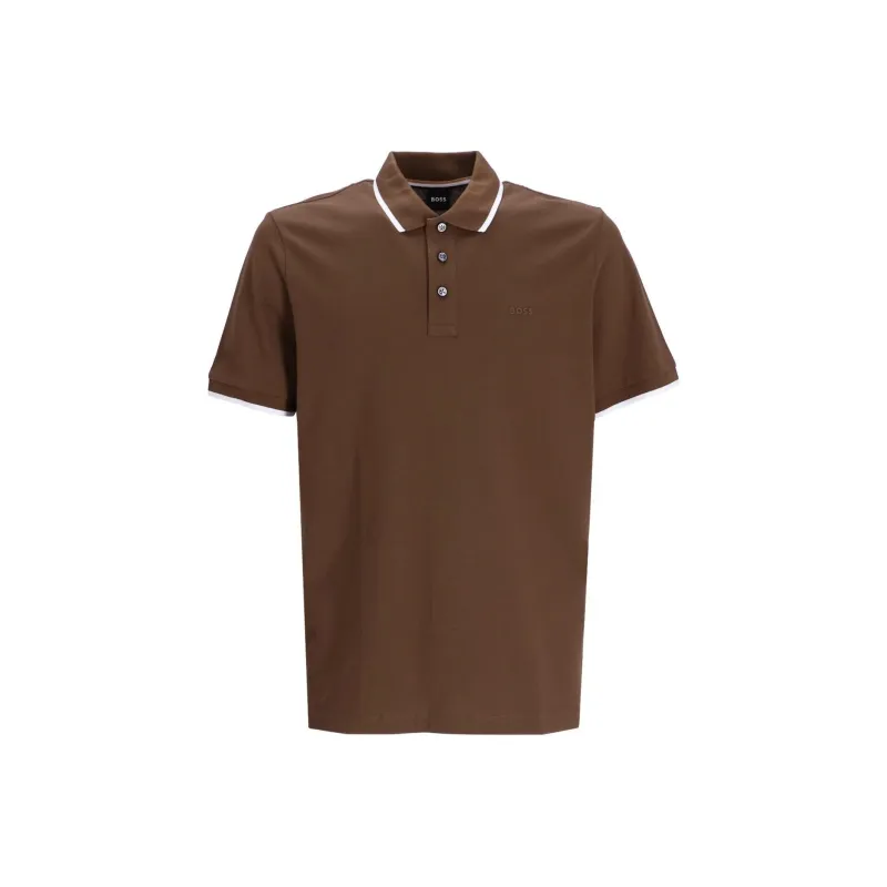 HUGO BOSS Polo Shirts Men Brown-0