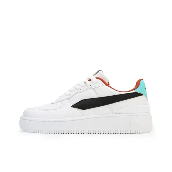 GLO BULL Abrasion Resistant Breathable Height Increasing Low Top Skateboard Shoes Unisex White Orange Moon