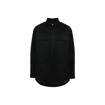 OFF WHITE Logo Embroidered Long Sleeved Shirt