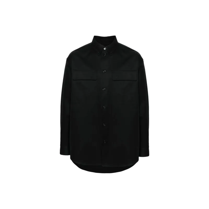 OFF WHITE Logo Embroidered Long Sleeved Shirt-0
