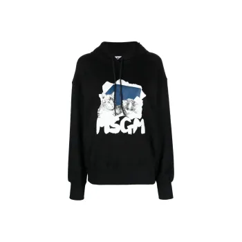 MSGM Sweatshirts Men Black