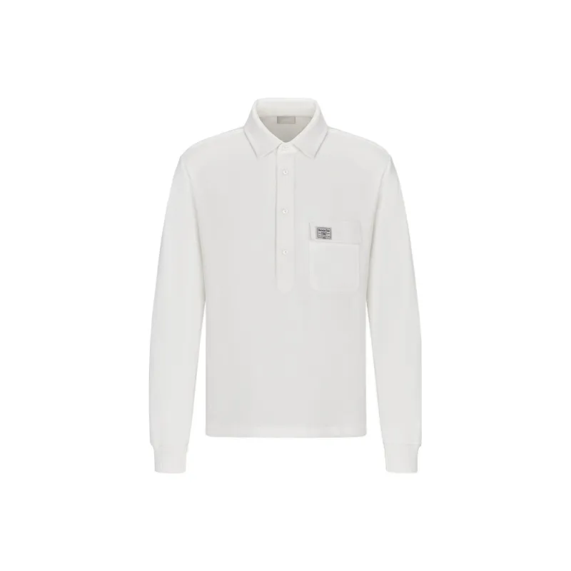 DIOR By Birkenstock Relaxed Fit Cd 1947 Longsleeved Polo Shirt-0