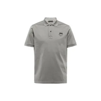 PRADA Polo Shirts Men Gray