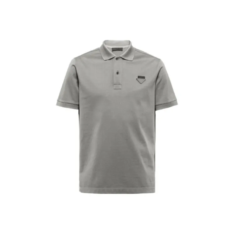 PRADA Polo Shirts Men Gray-0