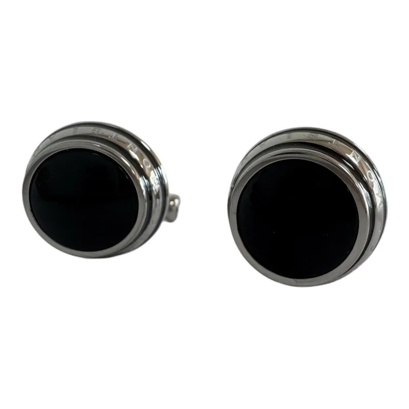 MONTBLANC Steel Cufflinks Men's Black-2