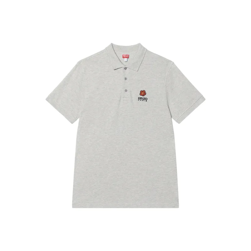KENZO Boky Flower Embroidered Polo Shirt-0