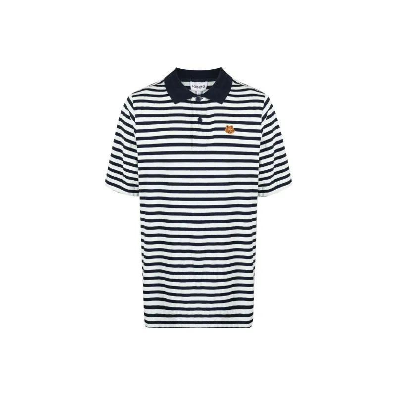 KENZO Classic Tiger Head Polo Shirt Men's Blue-0