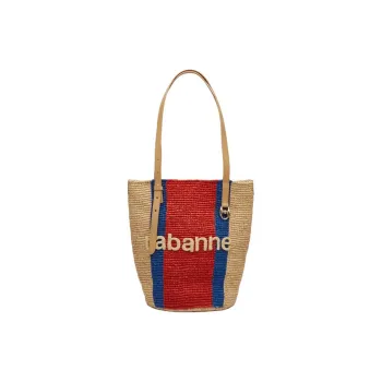 Paco Rabanne Raffia Shoulder Bag Women's Multicolor