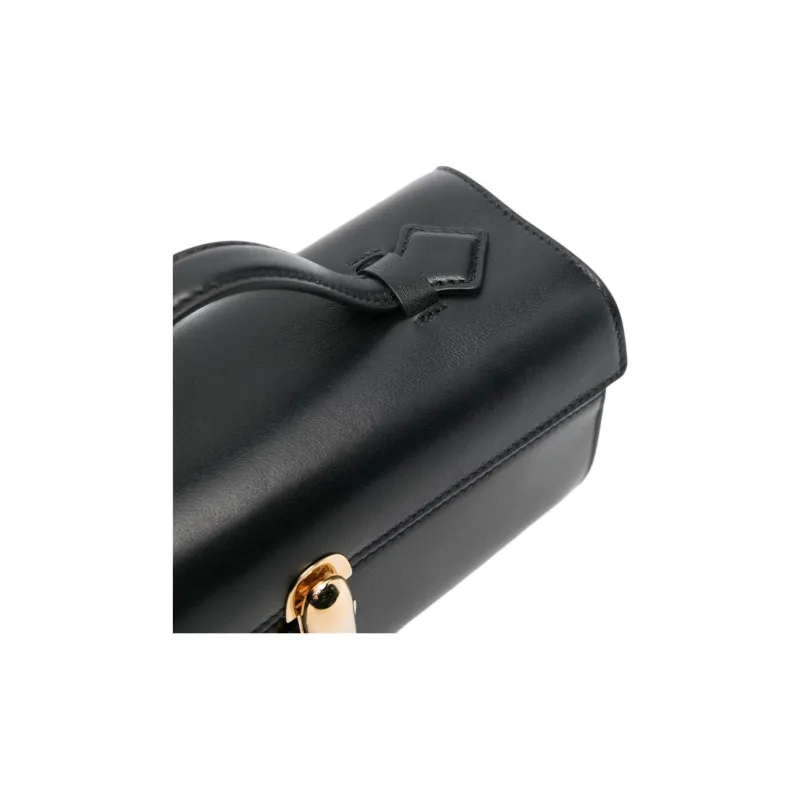 SAVETTE Cow Leather Handbag Women's Black-2