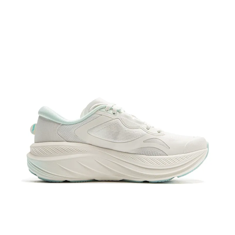 LINING Leisurely Running Shoes Women's Low Top Mist White-1