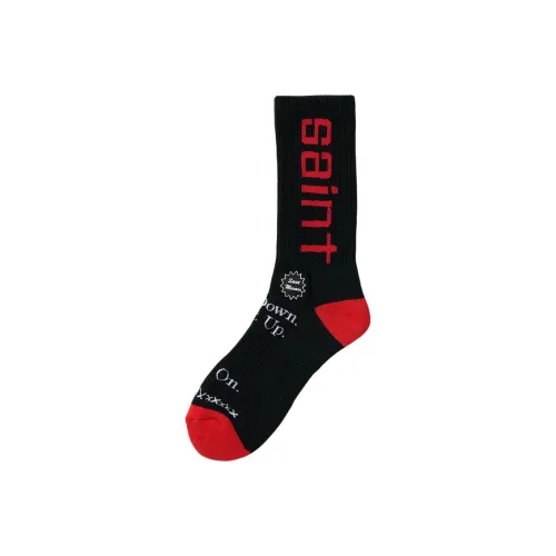 SAINT Mxxxxx Mid Calf Socks Unisex 1 Pack Black