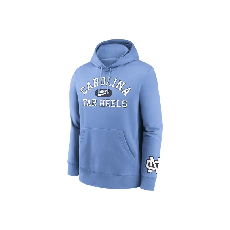 Nike North Carolina Tar Heels Legacy Club Foundational Men's Nike College Pullover Hoodie-0