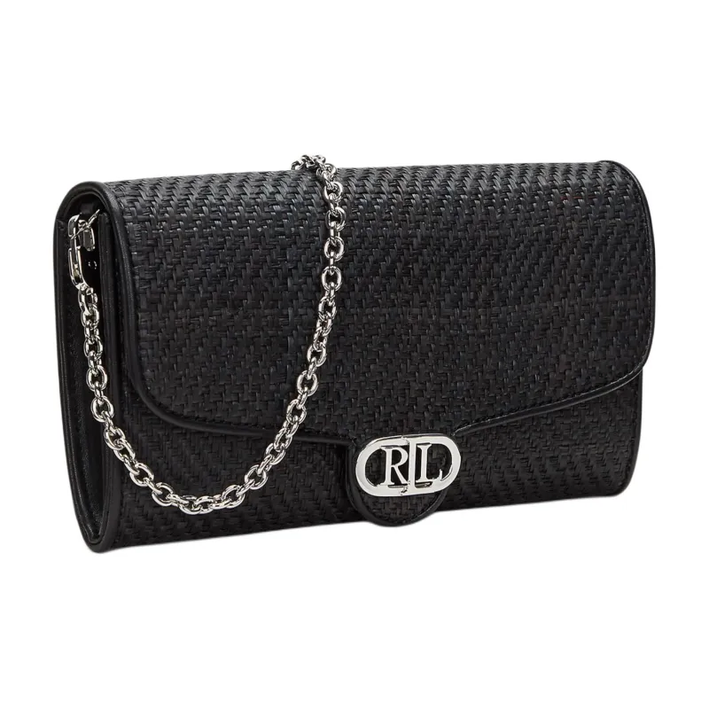 Ralph Lauren Leather Crossbody Bag, Shoulder Bag Regular Women's Black-1