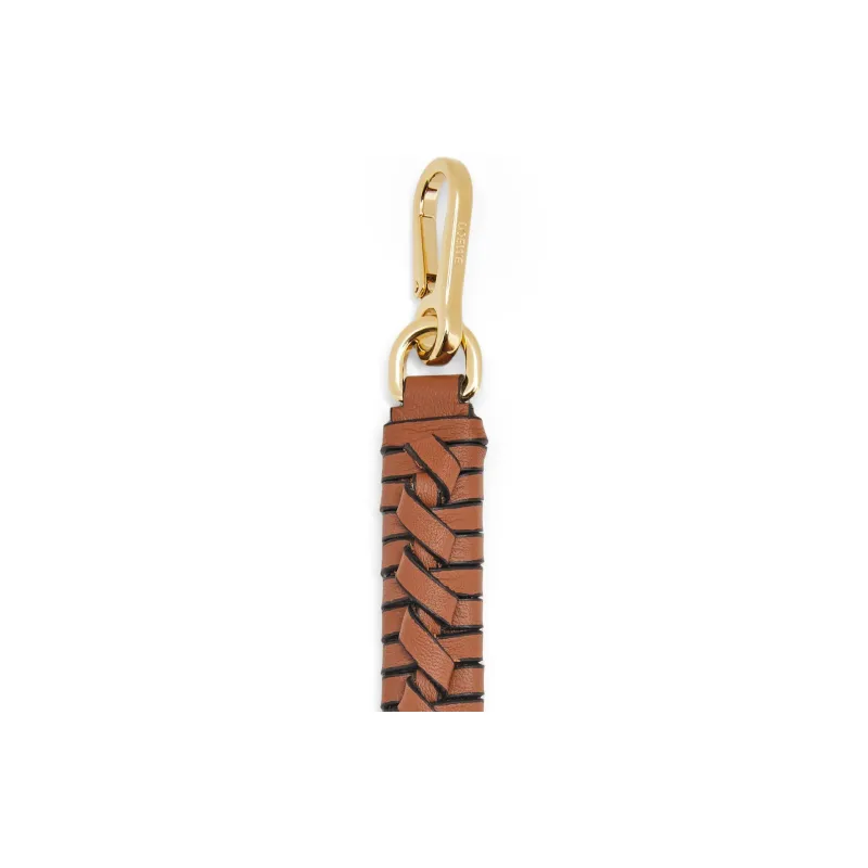 LOEWE Calfskin Strap Bag Strap Men's Brown-1