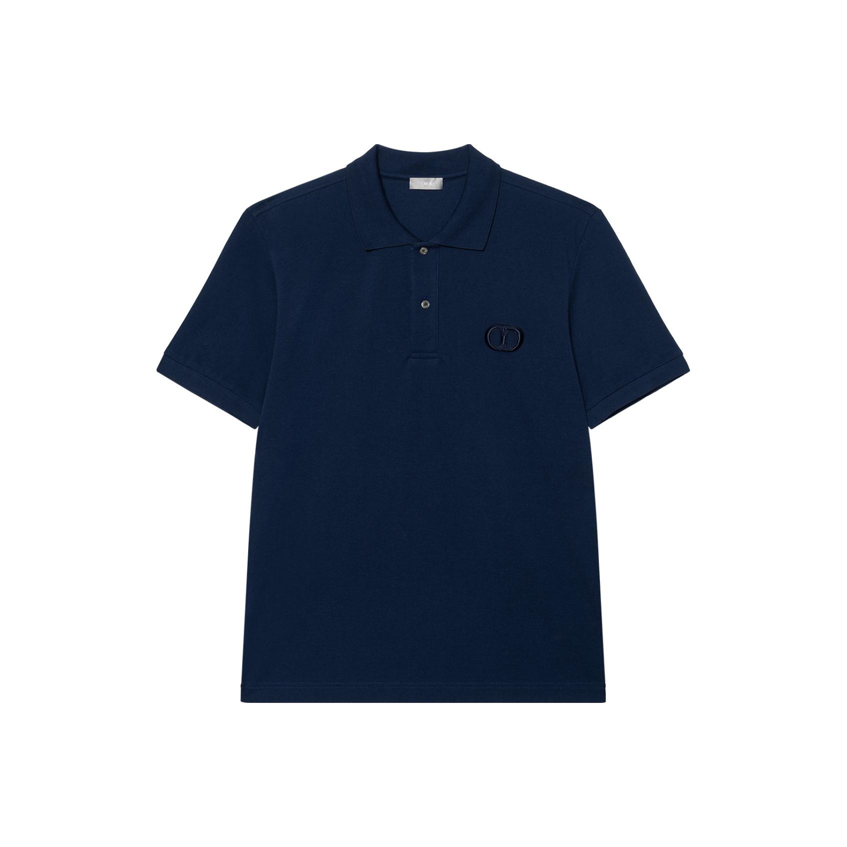 Dior Oblique Short-Sleeved Shirt Blue Silk and Cotton
