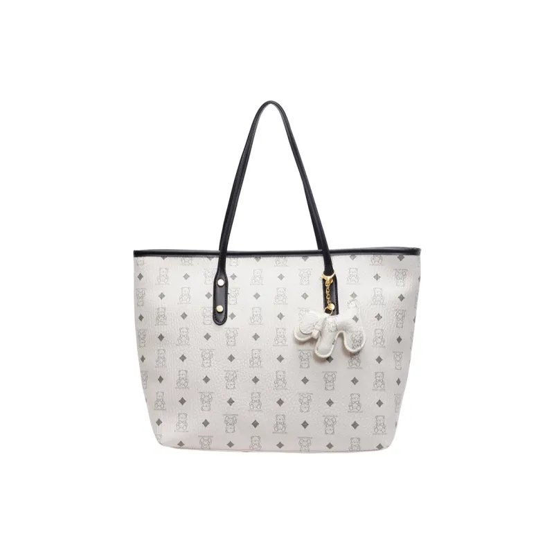 Bueno PU Tote Bag, Shoulder Bag Women's Brown/Pink/White/Black/Black & White-12