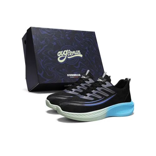 OUGLEMEN Slip Resistant, Abrasion Resistant, Lightweight Low Top Casual Shoes Men's