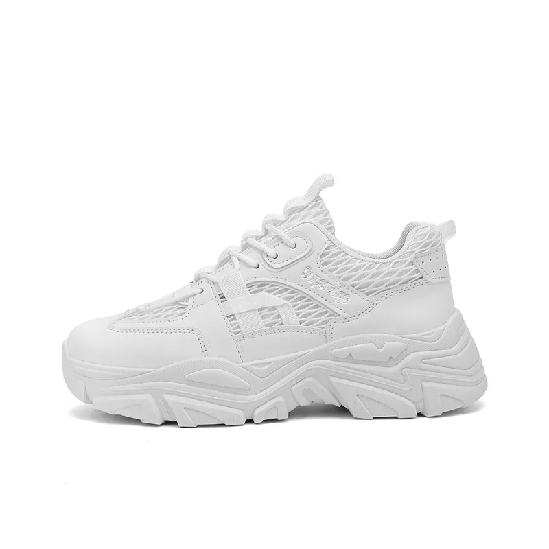 SUPEREDGE Breathable, Slip Resistant, And Abrasion Resistant Low Top Chunky Sneakers Men's-3