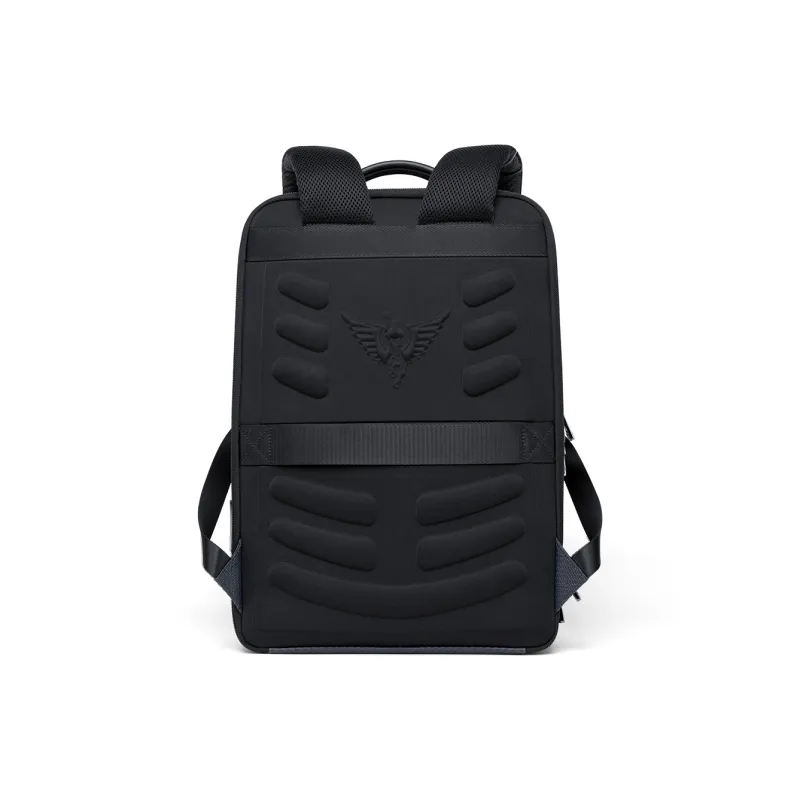 WilliamPOLO Fabric With Synthetic Leather Backpack Men's Asphalt Gray-1