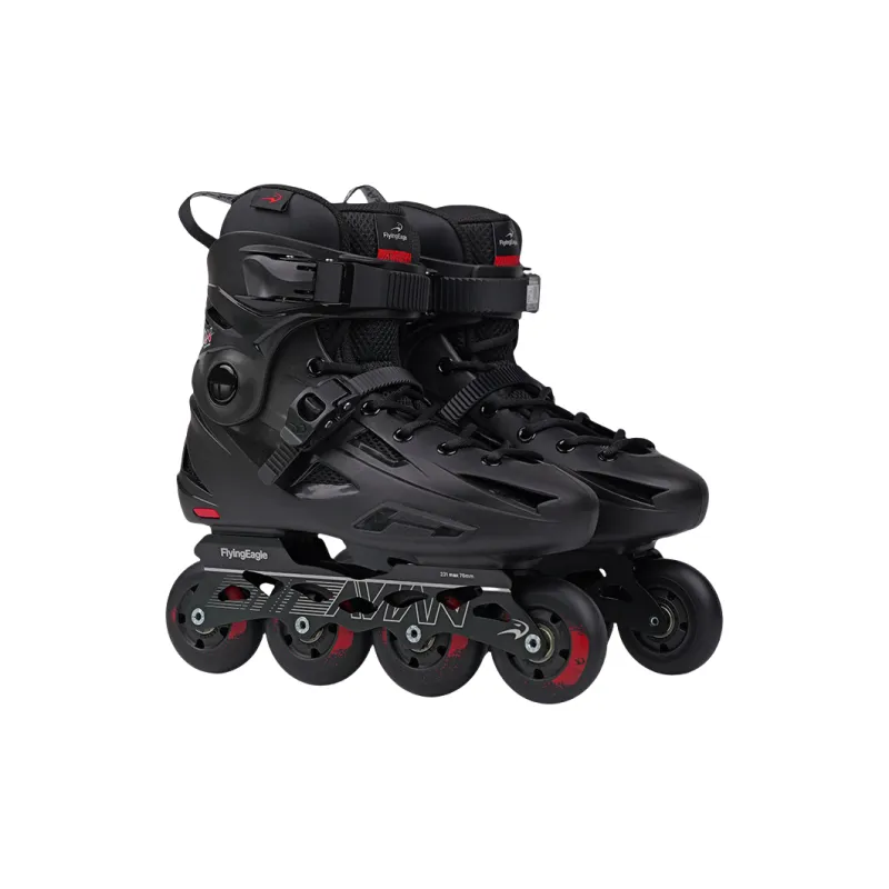 FLYING EAGLE Inline Skates Casual Street Skating, Stylish Unisex 35 46 Black FBS+Brake-19