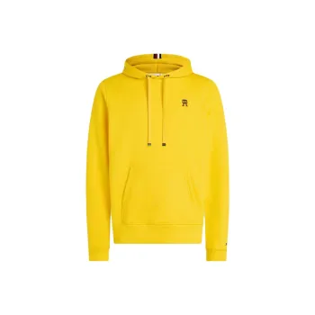 Tommy Hilfiger Fleece Monogram Hoodie Sweatshirt Men's Yellow