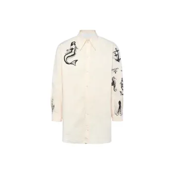 PRADA Shirts Men Beige