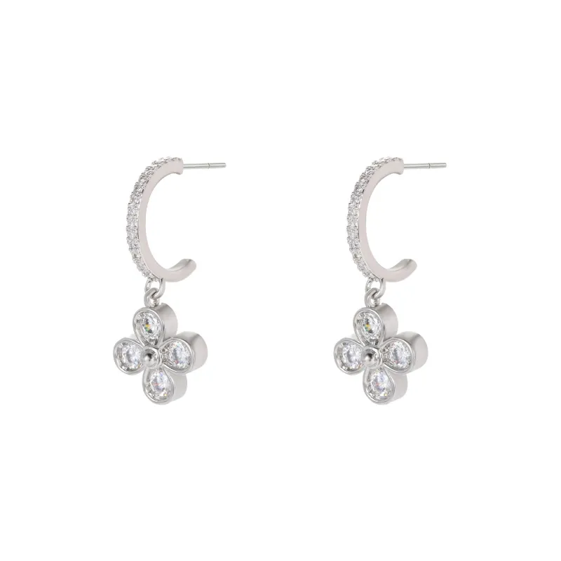 BING STUDIO 925 Sterling Silver Needle Stud Earrings Women's-0