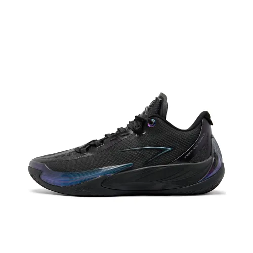 QIAODAN Poisonous Fangs 3.5 Basketball Shoes Men Low Top Black Shark Gray