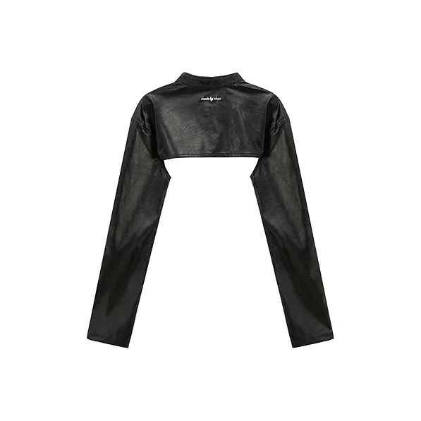 CHUU Cropped Coat Women's Black-1