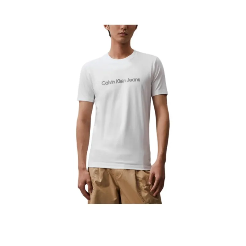CALVIN KLEIN T Shirt Men's Moon White-0