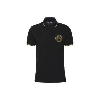 VERSACE JEANS COUTURE Logo embroidered Cotton Polo Shirt