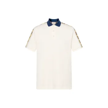 GUCCI Interlocking G Stripe Polo Shirt