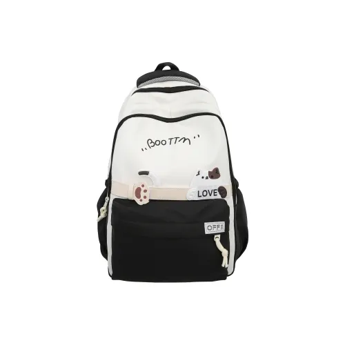 Tong Tong Rabbit Nylon Backpack Regular Women's Black/Khaki/Pink/Purple/Blue