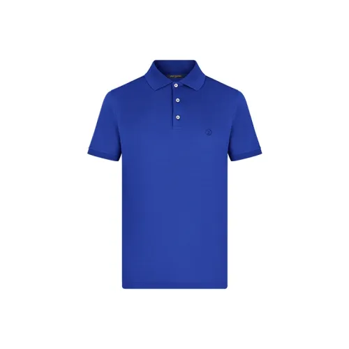 LOUIS VUITTON New Quarterly Products Of LV Polo Shirts Men Blue